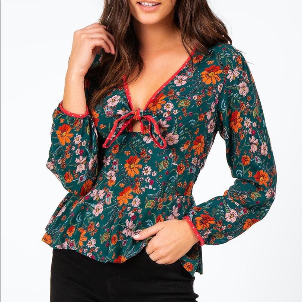 M Angie floral blouse